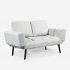 Canapé 3 places en tissu design moderne pour salon et bureau Crinitus Dimensions