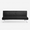 Divano letto 3 posti design clic clac reclinabile tessuto velluto Explicitus Vendita