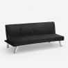 Divano letto 3 posti design clic clac reclinabile tessuto velluto Explicitus Offerta