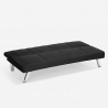 Divano letto 3 posti design clic clac reclinabile tessuto velluto Explicitus Saldi