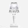 Lampada da tavolo design moderno trasparente casa ristorante Crystal Vendita