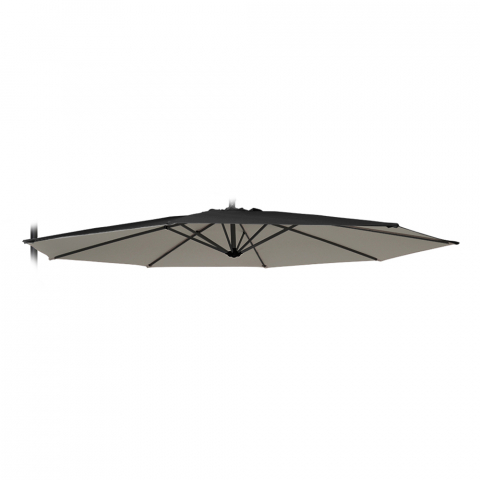 Toile de remplacement pour parasol de jardin octogonale 3x3 Fan Noir Promotion