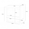 Rimessa box in legno casetta addossata attrezzi per giardino Ambrogio 155x85 Sunset Saldi
