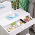 Mobiler Schminktisch mit Spiegel, Schublade für das Schlafzimmer Dalila Katalog