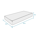 Matelas simple en mousse d'eau 16 cm orthopédique 80x190 Easy Comfort Modèle