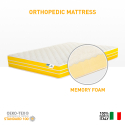 Materasso piazza e mezza 120x190 Memory Foam 23 cm anatomico ortopedico Comfort M Vendita