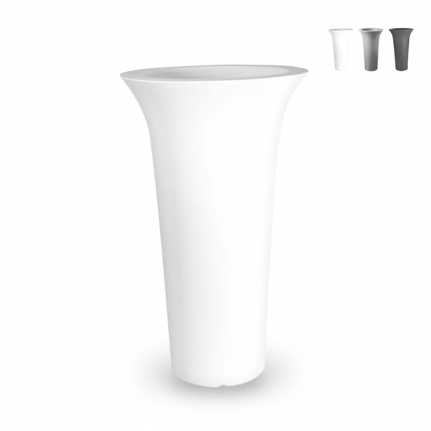 Hohe Vase Ø 58 x 100cm Design runder Blumenkasten Terrasse Garten Flos Angebot