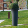 Hohe Vase Ø 58 x 100cm Design runder Blumenkasten Terrasse Garten Flos Eigenschaften