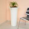 Hohe Vase Ø 58 x 100cm Design runder Blumenkasten Terrasse Garten Flos Maße