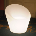 Helle LED Design Sessel für Garten Bar Restaurant Happy Sales