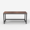 Bureau d'étude rectangulaire 120x60cm design moderne noir Bridgeblack 120 