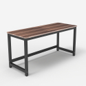 Bureau d'étude rectangulaire 120x60cm design moderne noir Bridgeblack 120 