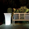 Hohe quadratische Licht Pflanzer im Freien modernes Design mit Licht-Kit Patio Katalog