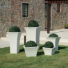 Vaso quadrato per piante alto 100cm portavasi design terrazzo giardino Patio Prezzo