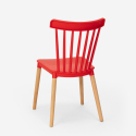 Chaise de cuisine bar restaurant design moderne en bois Praecisura Dimensions