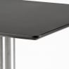 Tavolino quadrato 90x90cm con base centrale per bar bistrot Horeca Costo