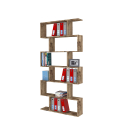 Libreria a colonna 6 scaffali verticale ufficio design moderno Calli Acero Saldi