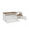 Buffet meuble d’entrée moderne et design 2 placards Zet Baix Acero Remises