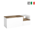 Mobiletto da ingresso 2 ante vano a giorno credenza bassa Zet Baix Acero Vendita