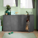 Buffetschrank Küche Wohnzimmer 160 cm Ardesia mit 4 Türen Vega Four Aktion