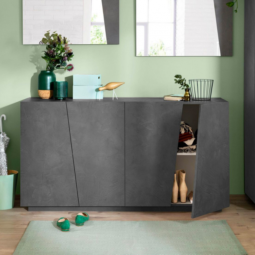 Buffetschrank Küche Wohnzimmer 160 cm Ardesia mit 4 Türen Vega Four Aktion Buffetschrank Küche Wohnzimmer 160 cm Ardesia mit 4 Türen Vega Four Aktion