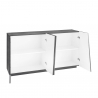 Buffetschrank Küche Wohnzimmer 160 cm Ardesia mit 4 Türen Vega Four Sales