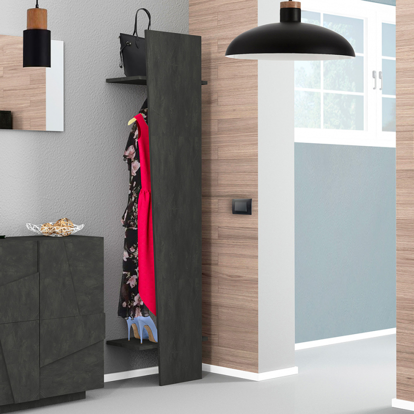 Wandgarderobe Eingangsbereich modernes Design grau Ping Hang Bronx Aktion Wandgarderobe Eingangsbereich modernes Design grau Ping Hang Bronx Aktion