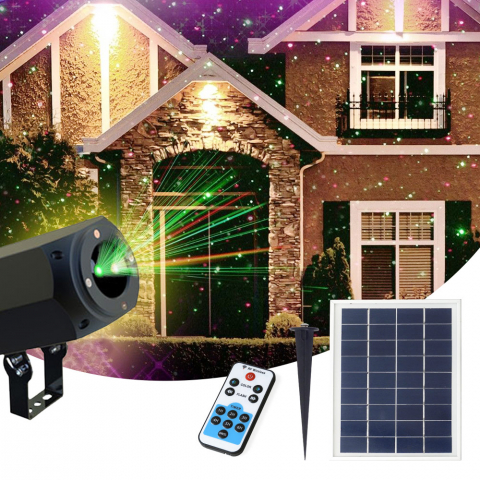 Led Laser Projektor Licht Fassade Christmas mit Solarmodul Aktion