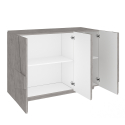 Moderner Design-Eingangsschrank 3-türig in Grau Ping Bronx M Sales