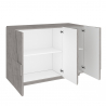 Moderner Design-Eingangsschrank 3-türig in Grau Ping Bronx M Sales