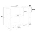 Moderner Design-Eingangsschrank 3-türig in Grau Ping Bronx M Katalog