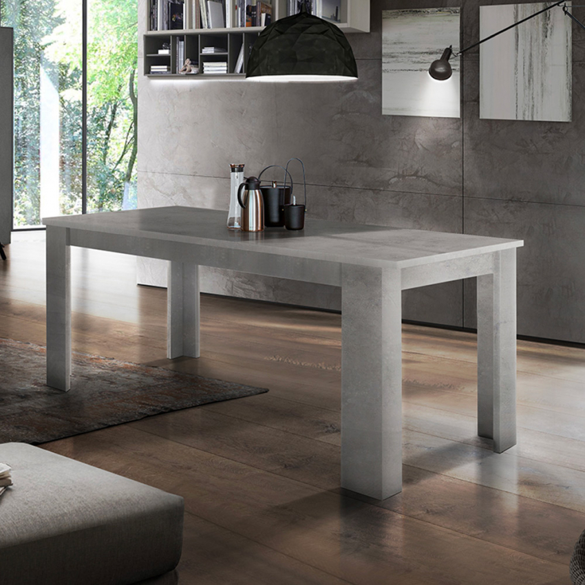 Tavolo da pranzo allungabile 90x160-210 design moderno grigio Jesi Bronx Promozione Tavolo da pranzo allungabile 90x160-210 design moderno grigio Jesi Bronx Promozione