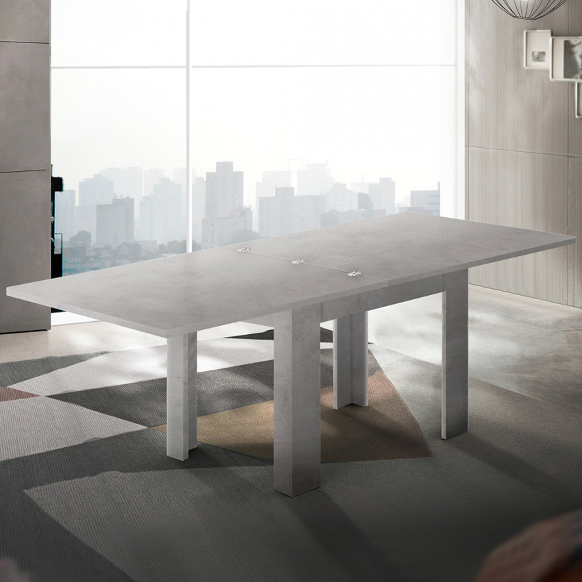 Tavolo da pranzo design moderno allungabile a libro 90x90-180 Jesi Raw Promozione Tavolo da pranzo design moderno allungabile a libro 90x90-180 Jesi Raw Promozione