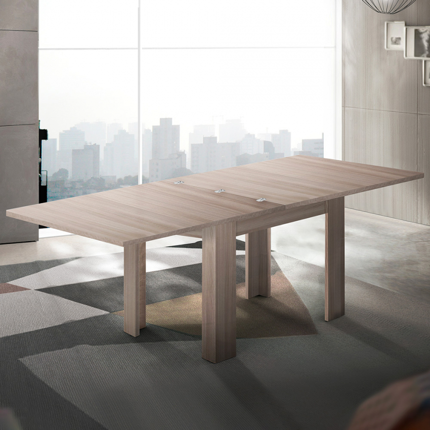 Tavolo da pranzo in legno allungabile a libro 90x90-180cm Jesi One Promozione Tavolo da pranzo in legno allungabile a libro 90x90-180cm Jesi One Promozione