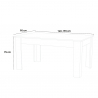 Tavolo allungabile legno di olmo 90x140-190cm per sala da pranzo Jesi Helmi Sconti
