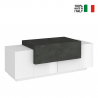 Credenza bassa 2 ante mobiletto da ingresso vano a ribalta Coro Baix Ardesia Vendita