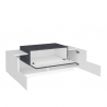 Credenza bassa 2 ante mobiletto da ingresso vano a ribalta Coro Baix Ardesia Saldi