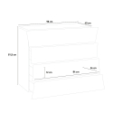 Designer-Kommode Schlafzimmer 4 Schubladen Hochglanz Weiß Arco Draw Katalog
