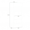 Arco Septet weiß glänzend 6-Schubladen-Schlafzimmerkommode Sales