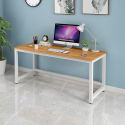 Scrivania ufficio rettangolare 120x60cm legno metallo moderno bianco Bridgewhite 120 Acquisto