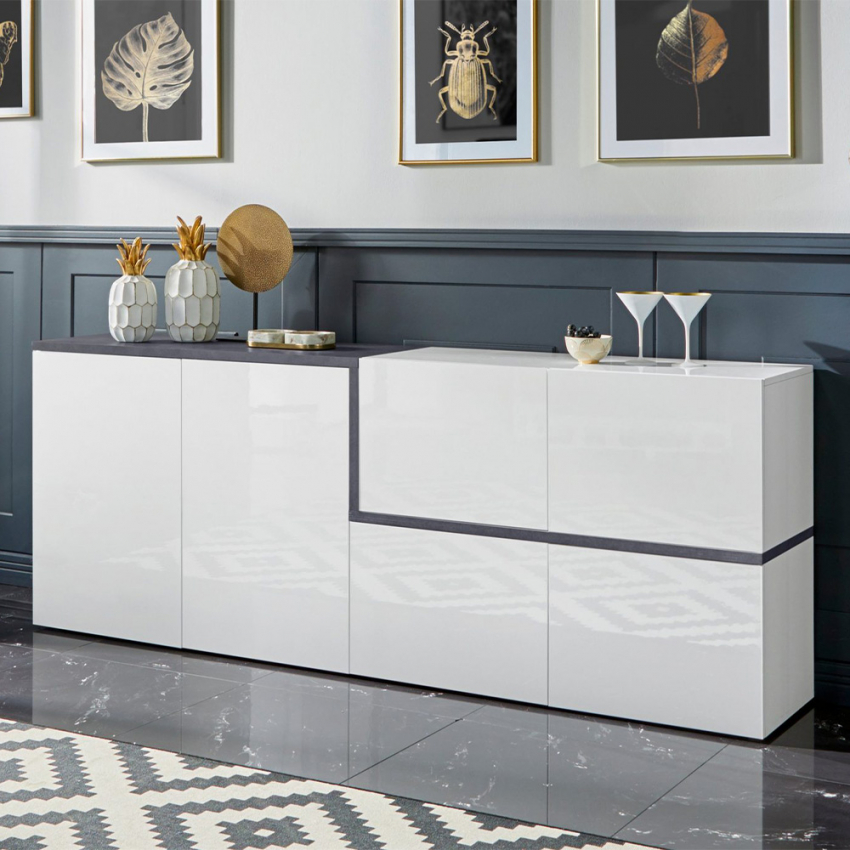 Sideboard 210 cm 6 Türen Eingang Esszimmer Zet Fabrik Ardesia L Aktion Sideboard 210 cm 6 Türen Eingang Esszimmer Zet Fabrik Ardesia L Aktion