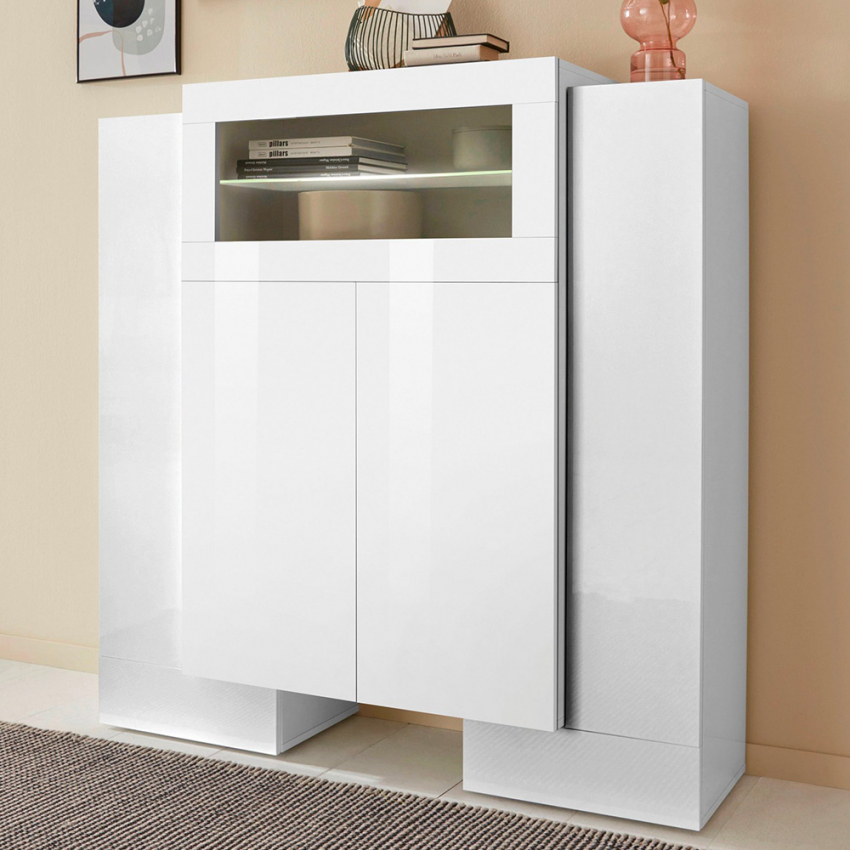 Vitrine 130cm mit 2 Türen Anrichte Wohnzimmer Esszimmer Pillon Trivum Aktion Vitrine 130cm mit 2 Türen Anrichte Wohnzimmer Esszimmer Pillon Trivum Aktion