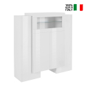 Vitrine 130cm mit 2 Türen Anrichte Wohnzimmer Esszimmer Pillon Trivum Verkauf