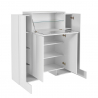 Vitrine 130cm mit 2 Türen Anrichte Wohnzimmer Esszimmer Pillon Trivum Sales