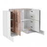 Design-Sideboard mit 6 Türen, 130cm, Eingang/Wohnzimmer, Modell Pillon Vaux, Akazie Sales