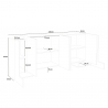 Sideboard 210cm 6 Türen modernes Design Pillon Fabrik Ardesia Lagerbestand