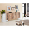 Küchen-/Wohnzimmer-Schrank mit 6 Türen, 210 cm, Design Pillon Fabrik Acero Rabatte