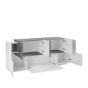 Moderne Design-Kommode 200cm in Hochglanz Weiß Schiefer New Coro Kommode Sales