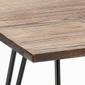 set design industriale tavolo 80x80cm 4 sedie stile cucina bar reims 