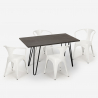 set tisch aus holz 120x60cm 4 stühle industriestil küche restaurant wismar Eigenschaften